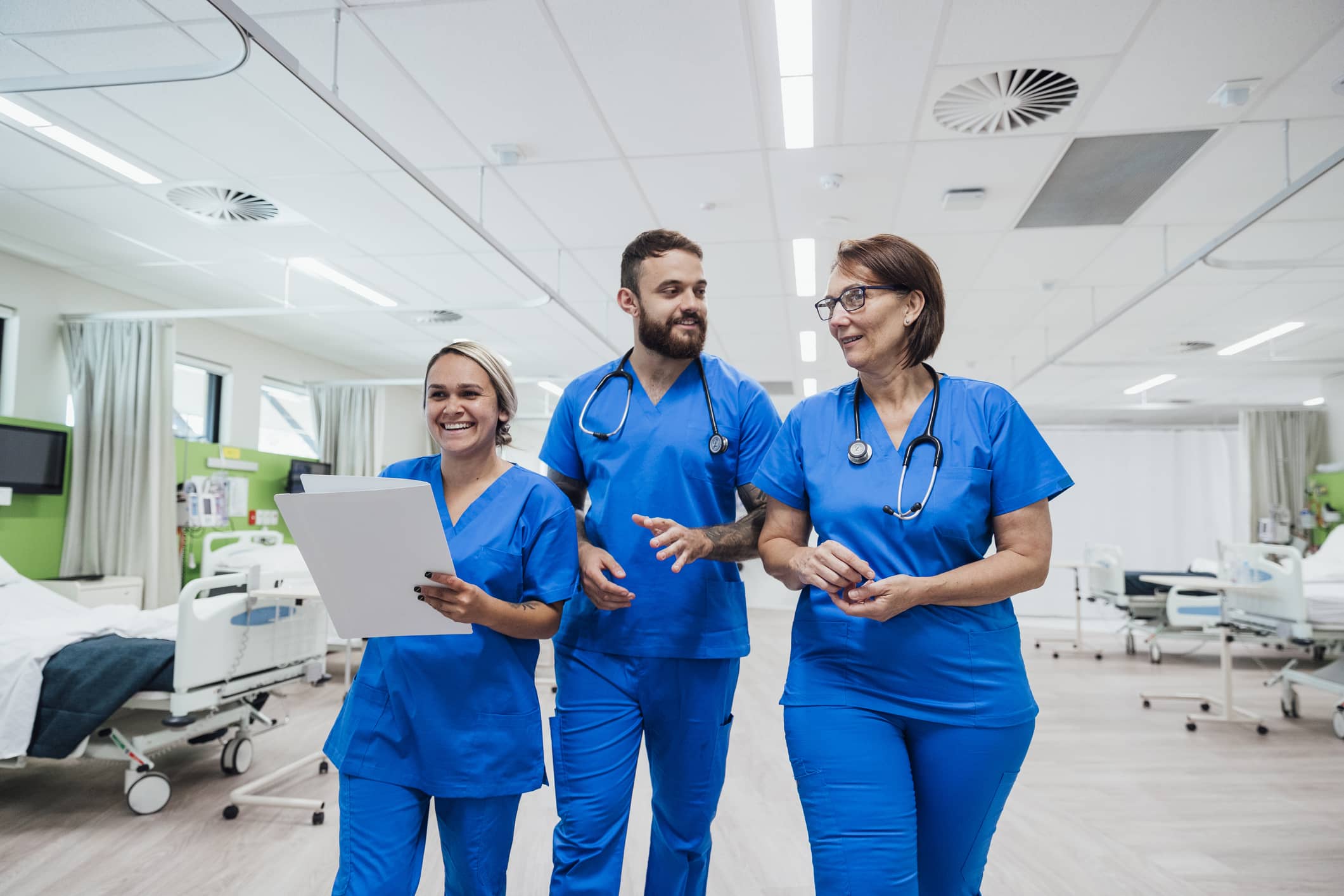 Nurses talking together Nurses talking together
