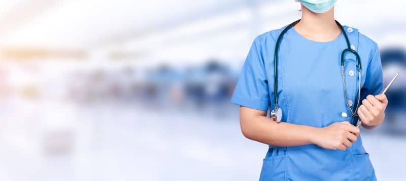 Nurse with clipboard Nurse with clipboard