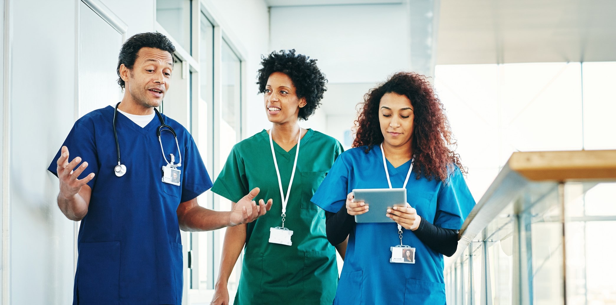 group of healthcare workers