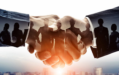 Two people shaking hands Two people shaking hands