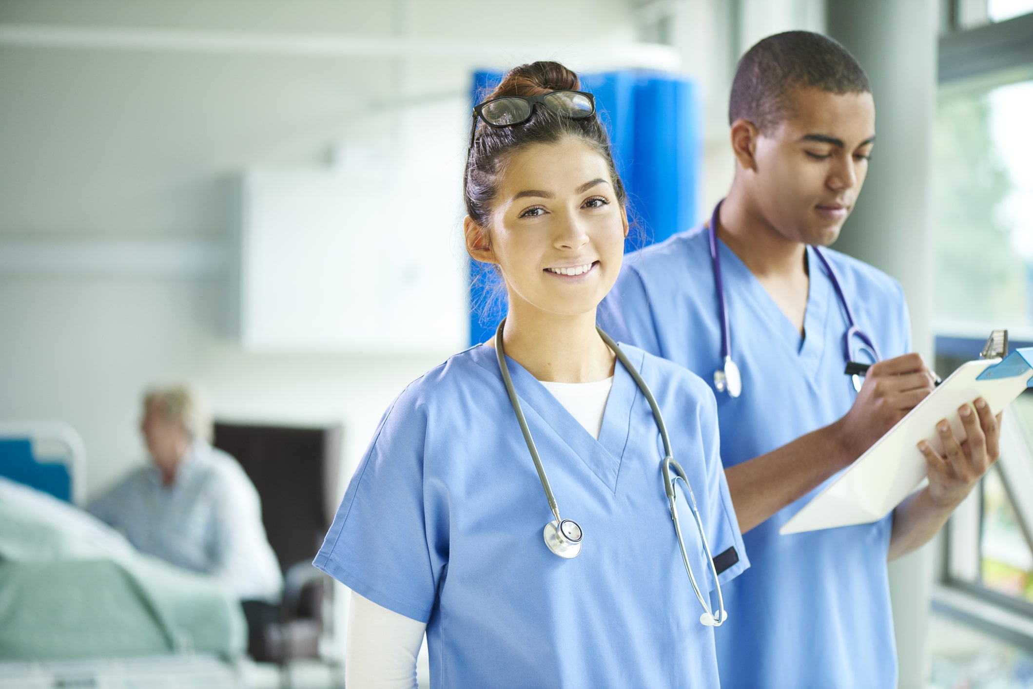 male and female nurse male and female nurse