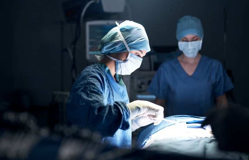 surgeon in operating room surgeon in operating room