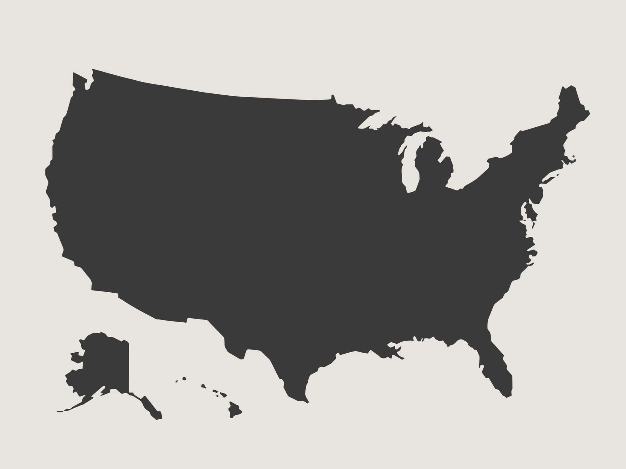 map of the united states of america map of the united states of america