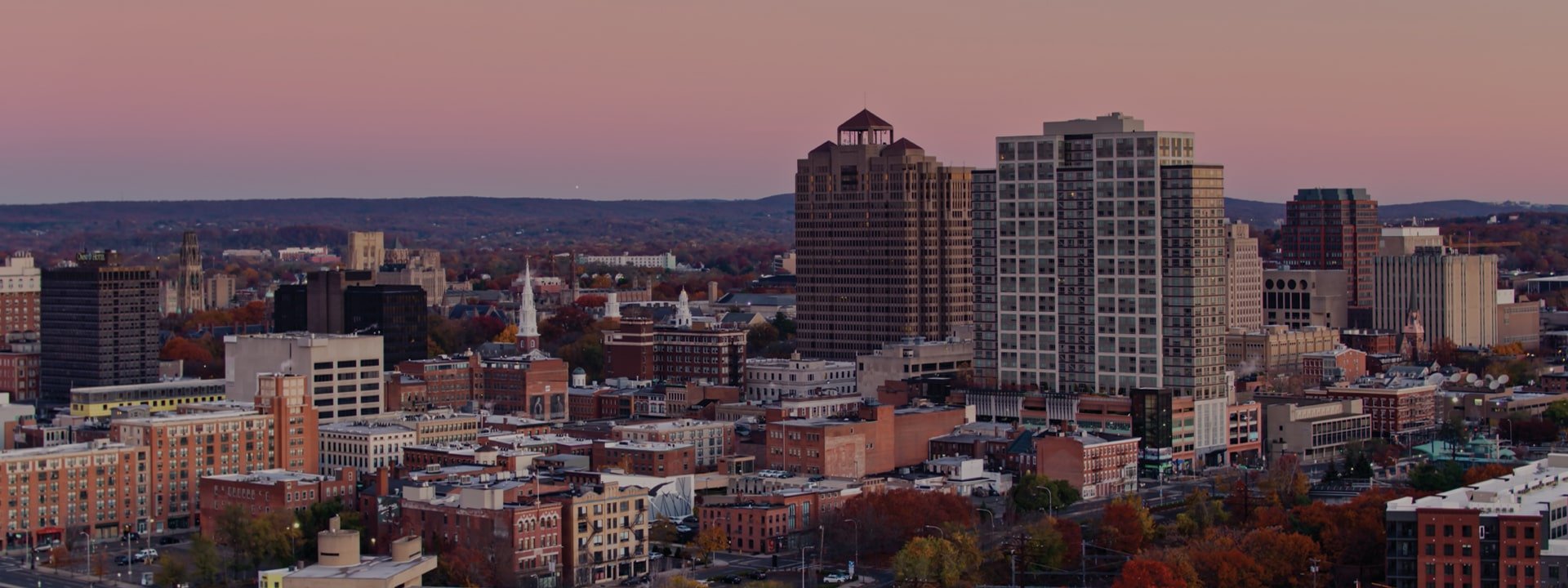 Connecticut panoramic skyline