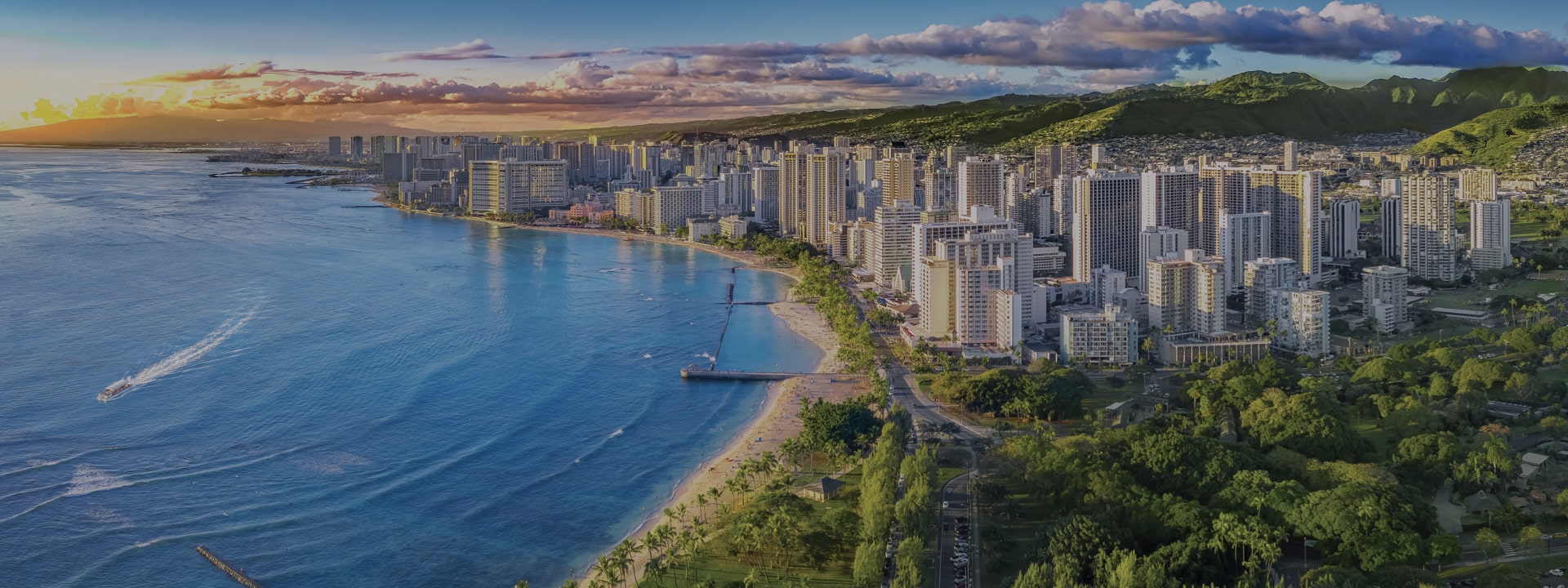 Hawaii panoramic skyline