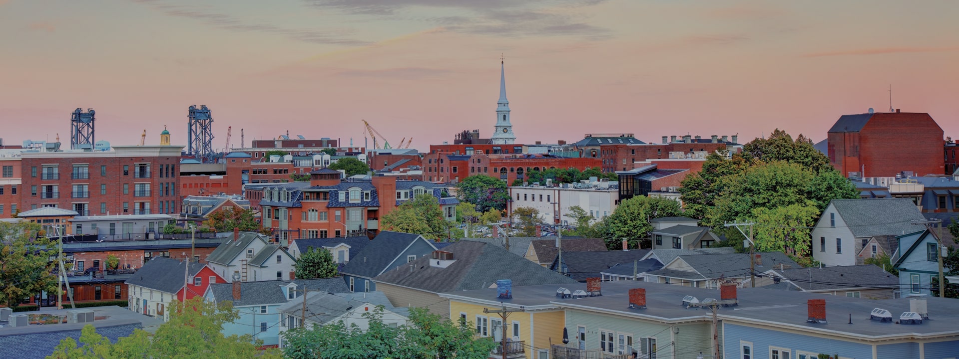 New Hampshire panoramic skyline