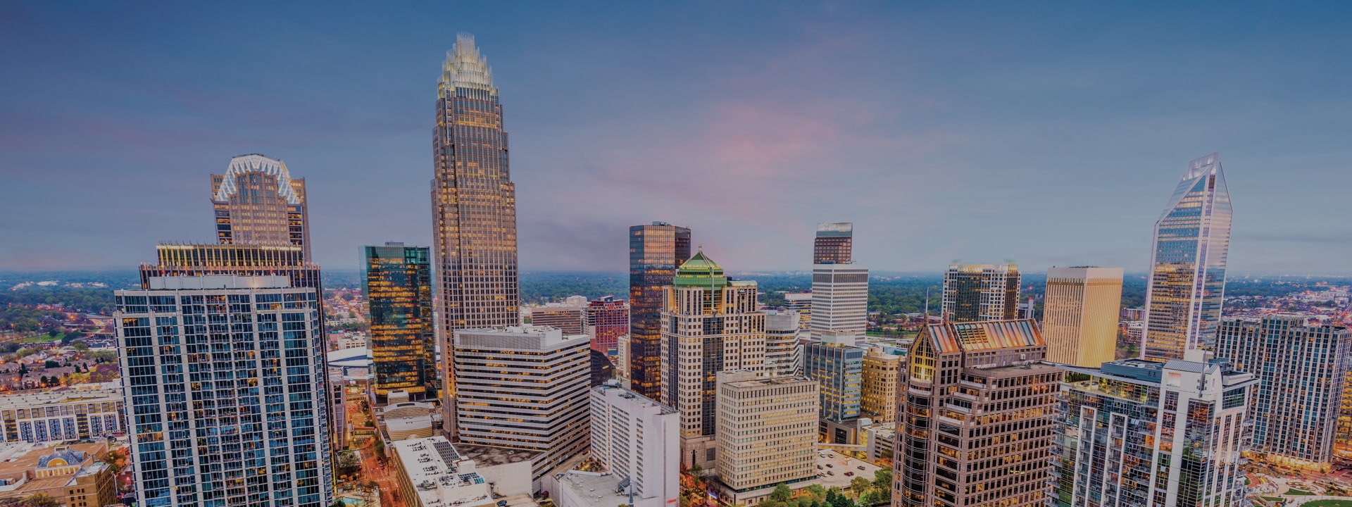 North Carolina panoramic skyline