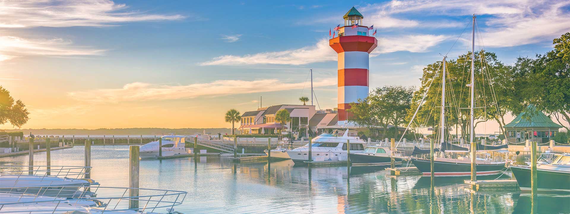 South Carolina coast with a lighthouse and a beautiful view